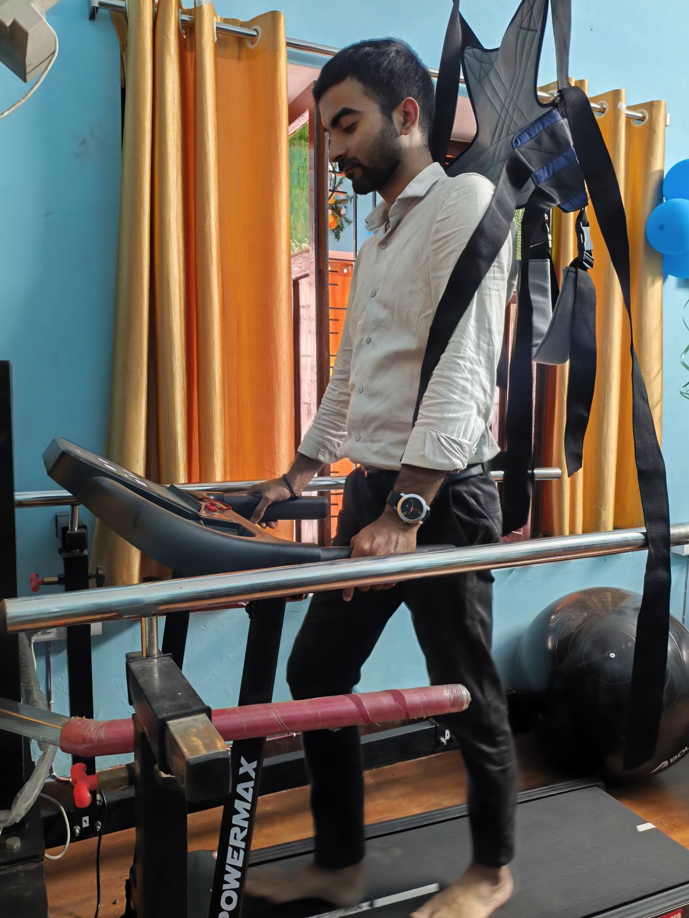 Patient gait training session